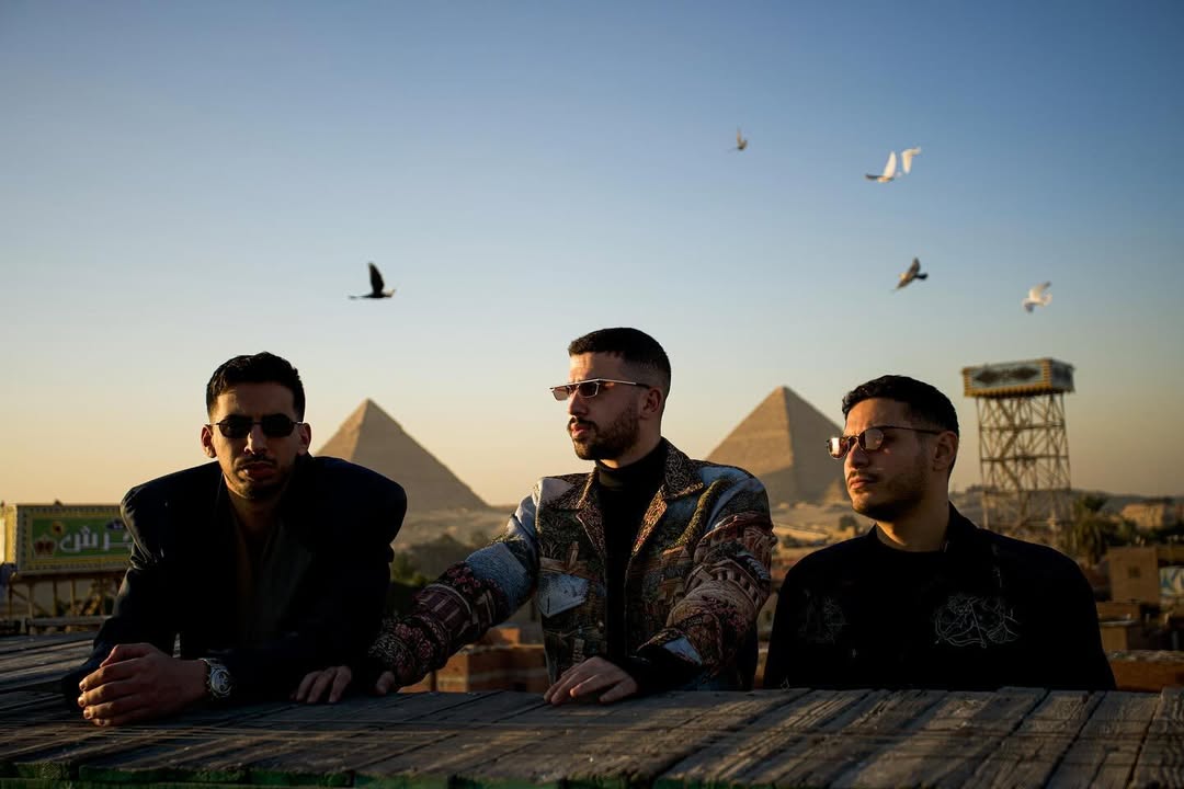 Issa and Assouad with Novo by the pyramids 🔥🌎🕊️